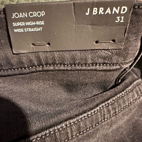 J Brand Joan High-Rise Crop In Moonlight Laser Lace black size 31 NWT - Picture 6 of 6